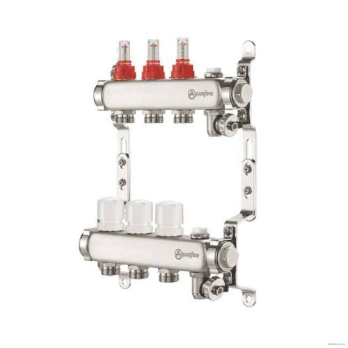 Группа коллекторная Aquasfera нержавеющая сталь расход 1" м/м 6в 3/4" ЕК н/р 9503-05