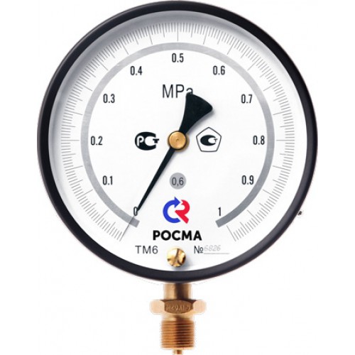 Манометр Росма ТМ-610РМТИ.0 (0-0,16MPa) 20x1,5.0,6