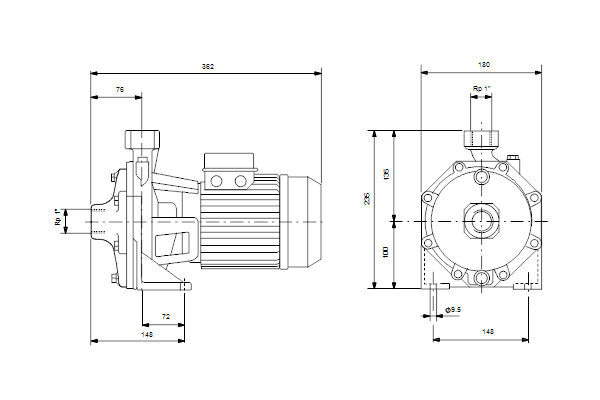 Насос Grundfos NS 4-23 Schuko IT