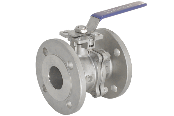 Кран шаровый фланцевый двусоставной нержавеющий (2PC)  AISI304 DN40 (1_1/2")  (CF8)  PN16