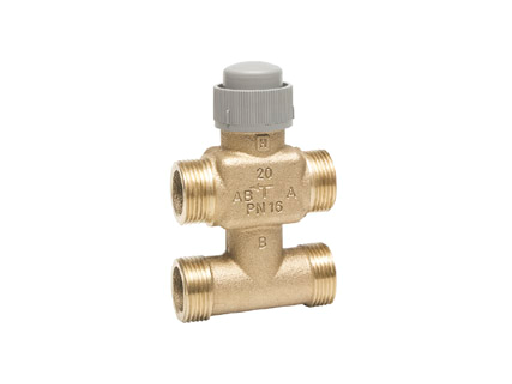 3-х ходовой линейный клапан с байпасом Honeywell, PN16, 3/4", Kvs 2.5, ON-OFF, 2.5мм, 2..120 °C