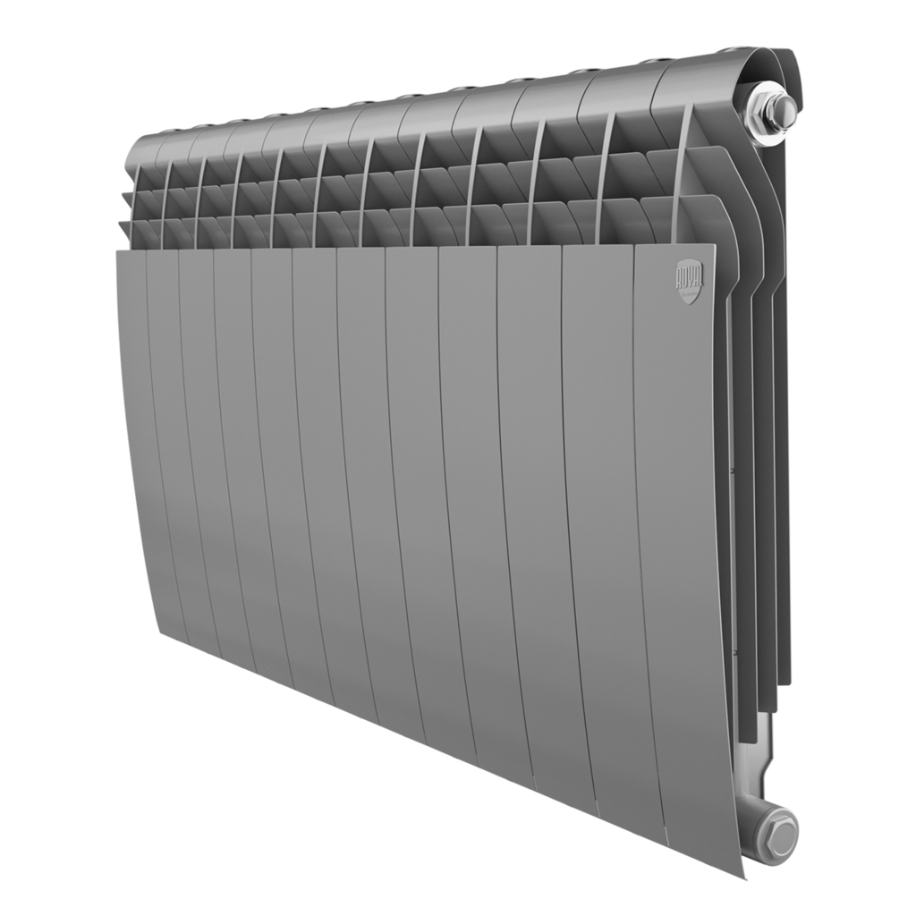 Радиатор биметаллический Royal Thermo BiLiner 500 /Silver Satin (серебро) (10 секций)  500 мм