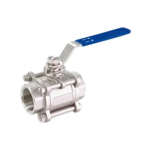 Кран шаровой Newkey муфтовый трёхсоставной нержавеющий (3PC)  AISI304 DN25 (1")  (CF8)  PN64