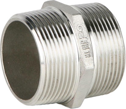 Ниппель переходной GENEBRE 0245 09 08, DN050 x DN040 (2” x 1 1/2")  PN20, корпус - AISI316 (CF8M)  НР-НР