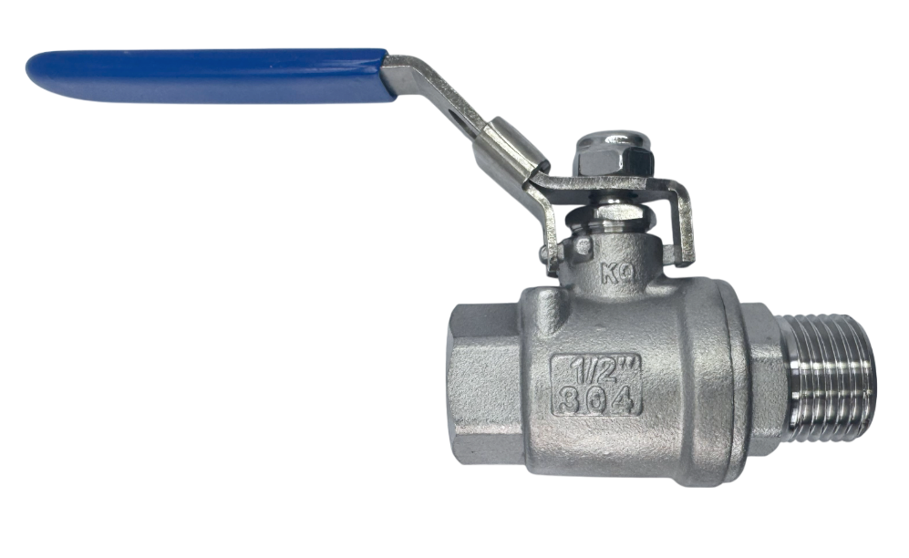 Кран шаровой нержавеющий муфтовый ISO5211, Lotar 3" (DN80)  AISI304 (CF8)  LTR-TAp80/4