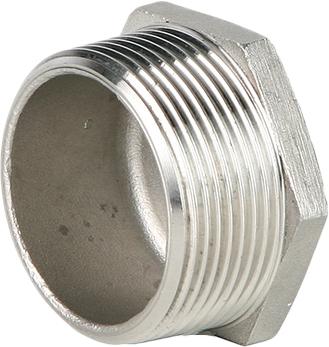 Заглушка шестигранная GENEBRE 0290 10, DN065 (2 1/2") PN20, корпус - AISI316 (CF8M)  НР, резьба BSPT