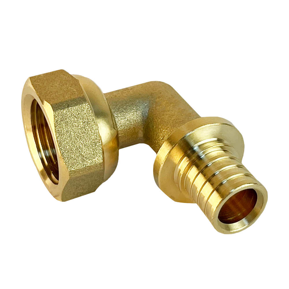 Угольник надвижной с накидной гайкой 1 (2,2) х 1/2" (VALFEX) (220/10) К