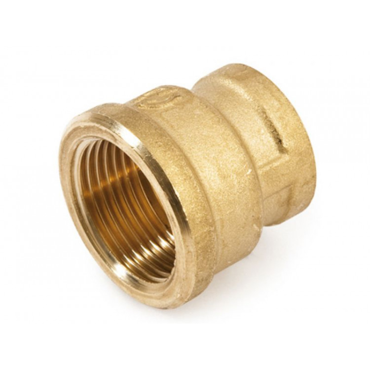 Муфта 1 1/4"-1" General Fittings 2600 резьба-резьба, вн., латунь