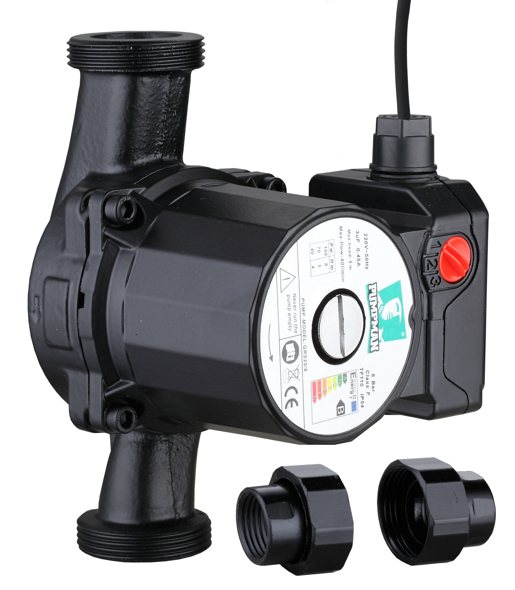 Насос Pumpman TRS32/4 (180мм) (обмотка сплав) с гайками и кабелем