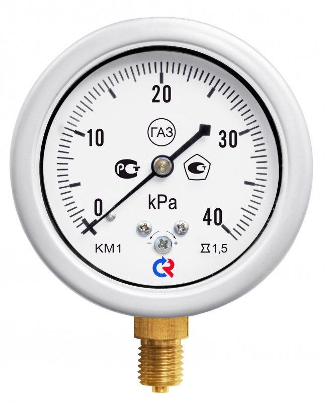 Манометр Росма КМ-12� (0-40kPa) 12x1,5.1,5