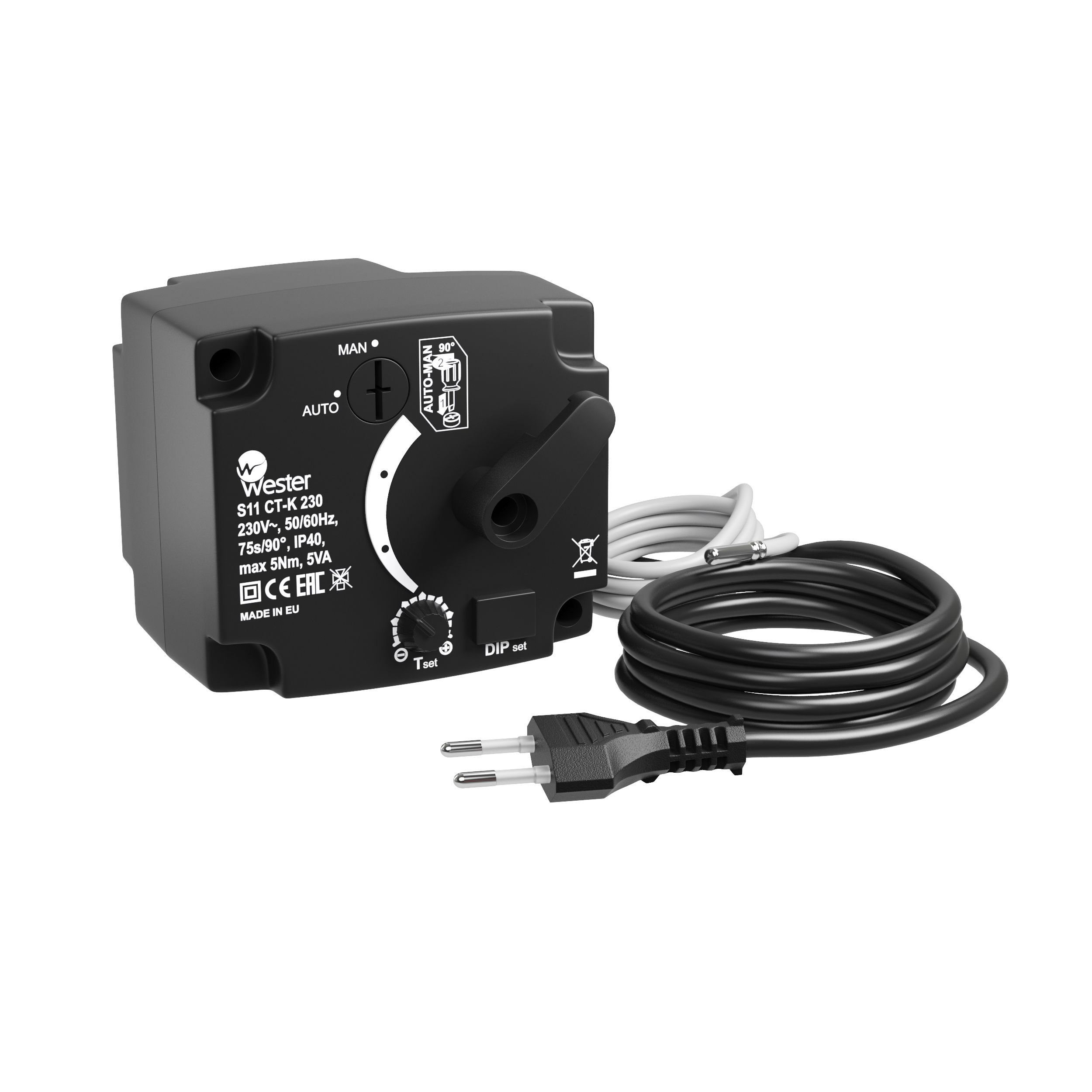 Привод Wester S11 3P 20500A-K 230 VAC 50Hz 50s/90° 3-точ. SPDT 5 Nm