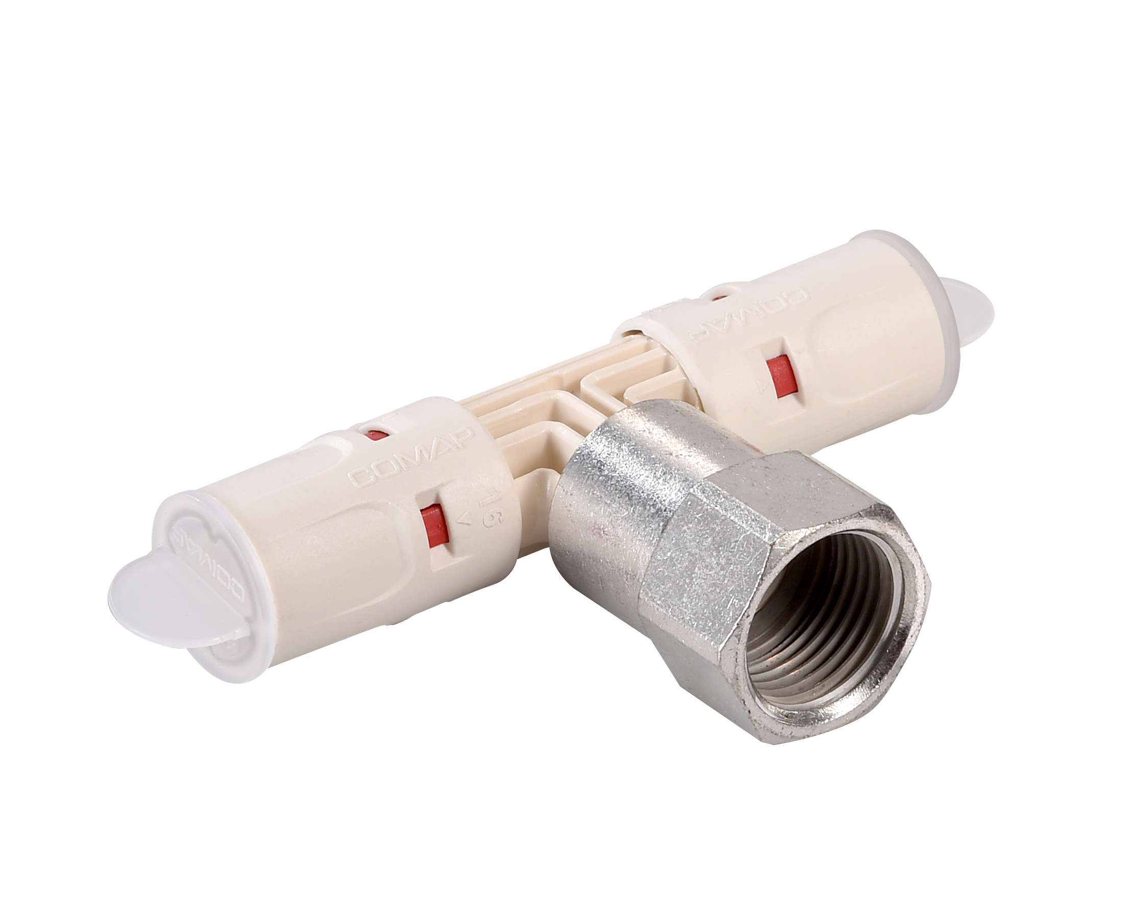 Тройник с внутренней резьбой 26x3-F3/4-26x3 PUSH Comap