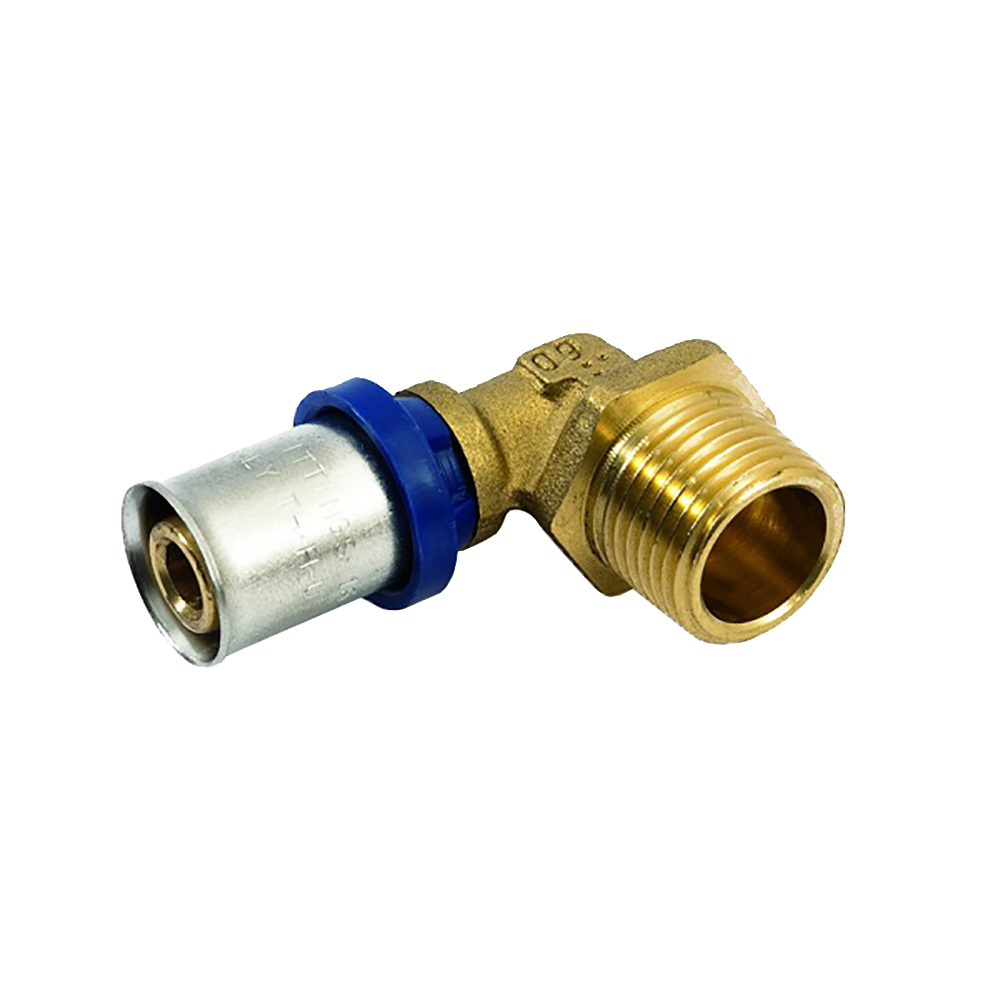 Угольник 20-3/4" General Fittings 5T00 пресс-резьба, нар., латунь