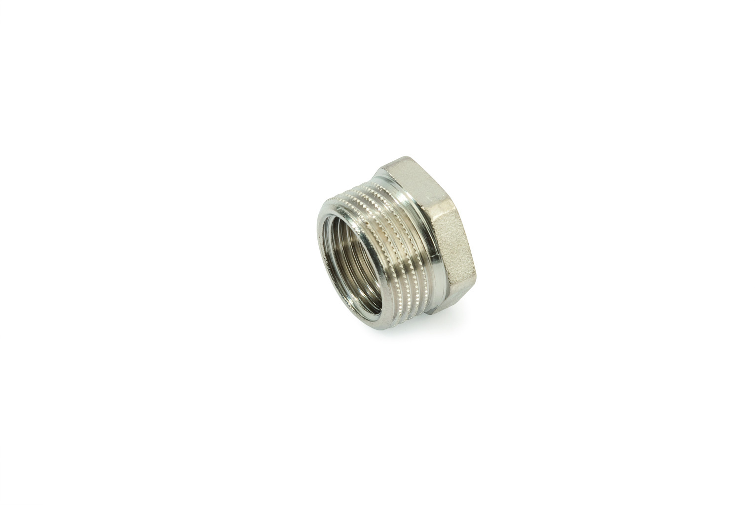 Футорка General Fittings 2600 2"-1 1/2" резьба-резьба, нар.-вн., латунь никелированная