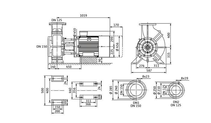 Насос Wilo BL 125/370-45/4