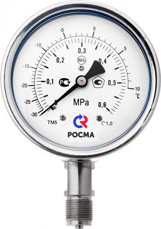 Манометр ТМ-521Р.0 (0-0,6MPa) 1/2.1,0, РОСМА