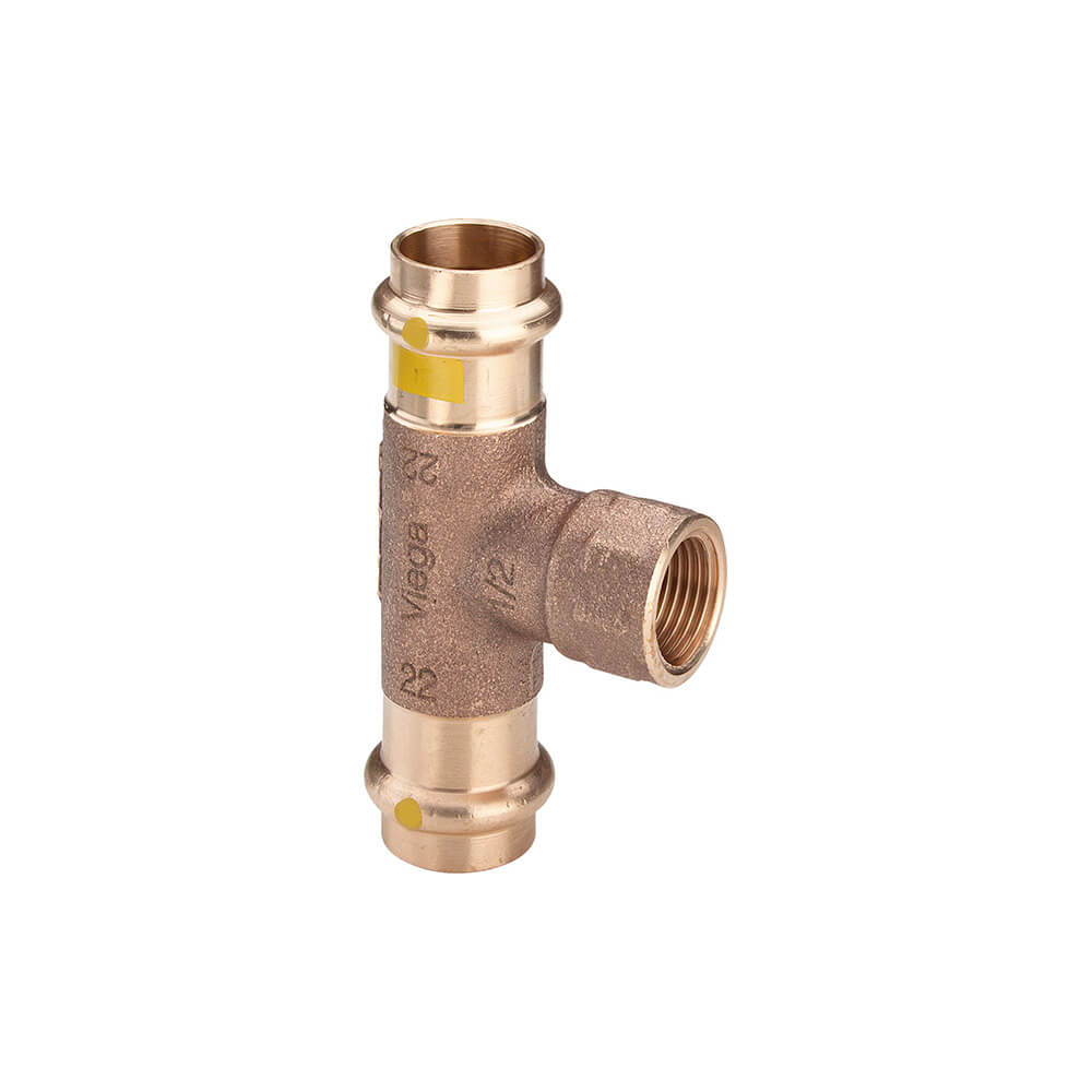 Тройник Profipress G, c SC-Contur, 28x1/2"x28 мм, бронза, модель 2617.2