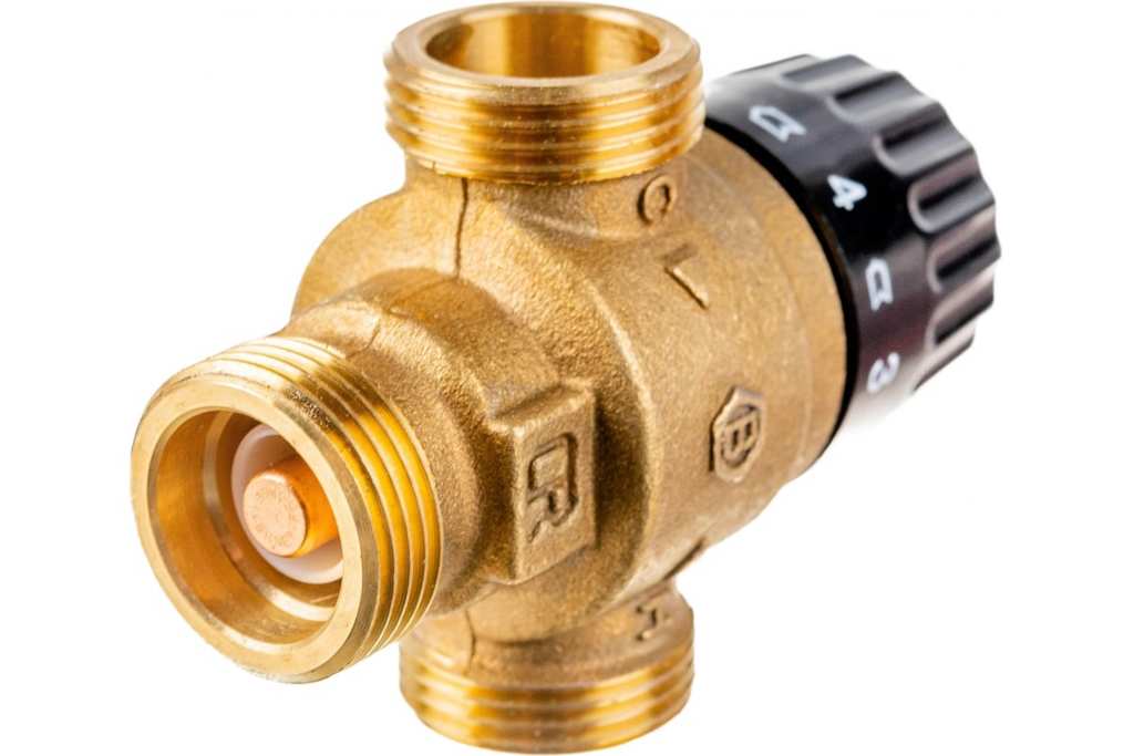 Термостатический смесительный клапан STOUT 3/4 НР 30-65 С KV 1,8
