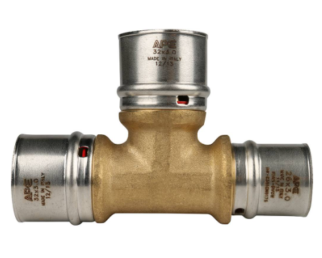 Тройник-пресс переходной, тип SFP-0005, Stout Ду 32х32х26