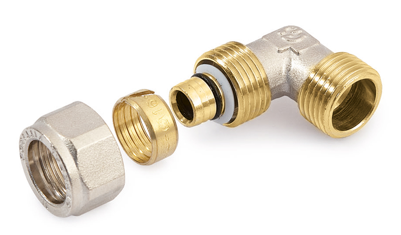 Угольник General Fittings 5300 16-1/2" обжим-резьба, вн.