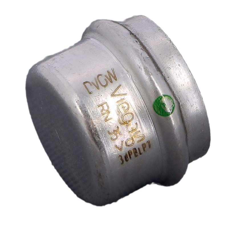 Заглушка, Viega, Sanpress inox, с SC-Contur, нержавеющая сталь, 35 мм, модель 2356