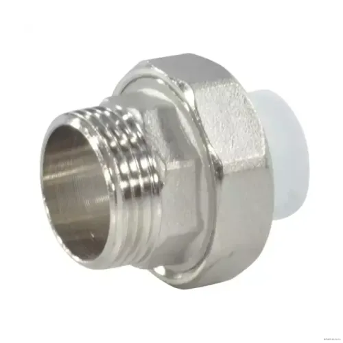 Муфта РосТурПласт PP-R бел комб разъем Дн20х1" НР 10639