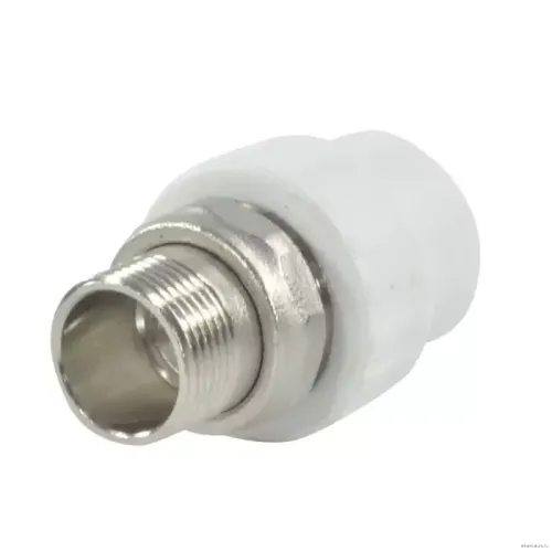 Муфта РосТурПласт PP-R бел комб разъем Дн25х3/4" НР д/рад 14628