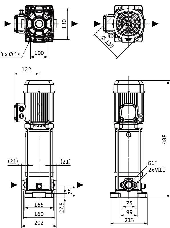 Насос Wilo MEDANA CV1-L.405-1/E/E/10O