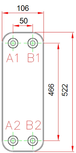 Пластинчатый теплообменник Каори R095-H50C-S79G8 STC216406