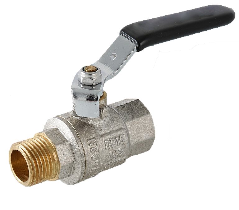 Кран шаровой Frap 1/2" x 1/2" ВР-НР со стальной рукояткой