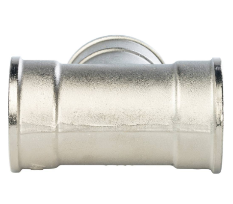 Тройник ВВ никелированный 1 1/4", Stout