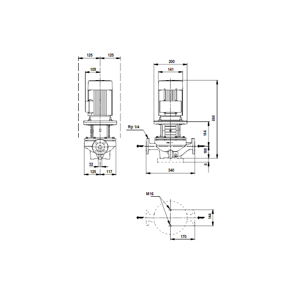 Насос Grundfos TP 32-200/2 A-F-A-BAQE-GX1