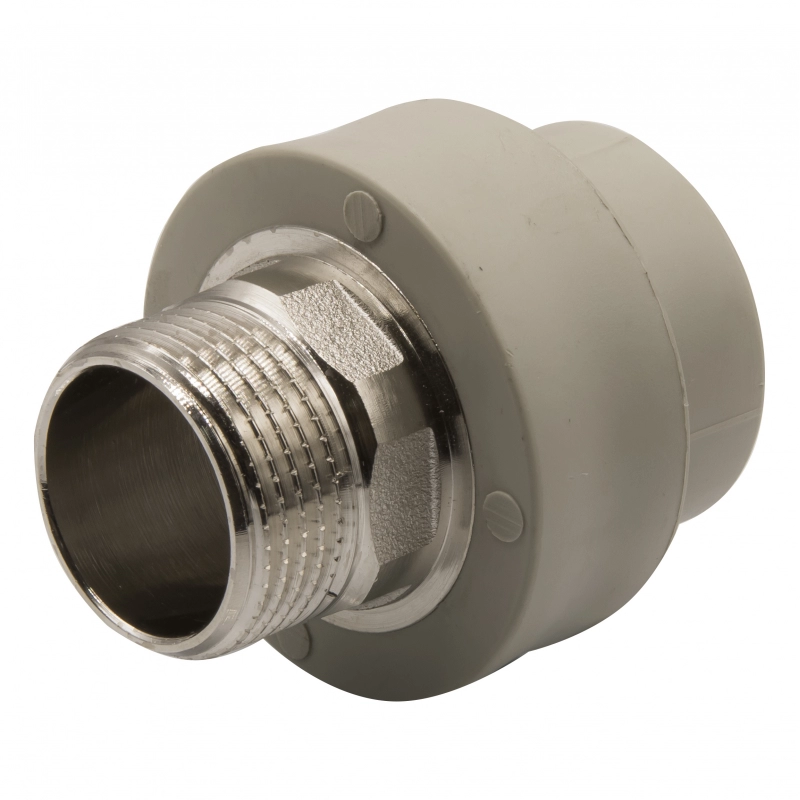 Муфта комб. нар 40х1 1/4'' под ключ EVER® plast серый