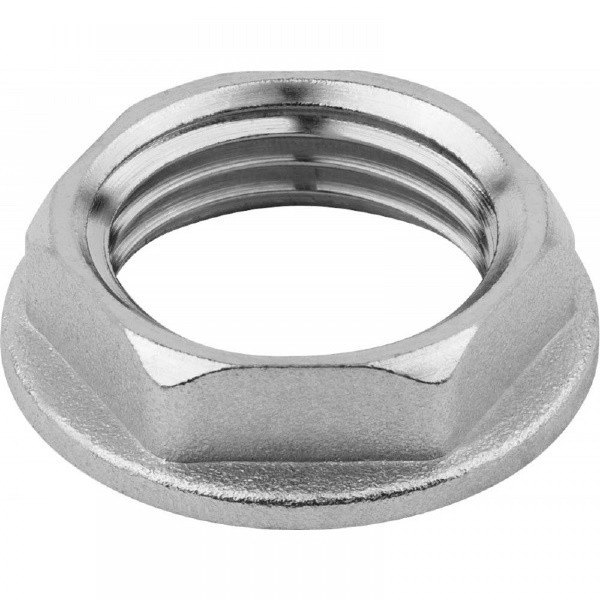 Контргайка 3/4", General Fittings 2600, резьба, вн., латунь, с фланцем