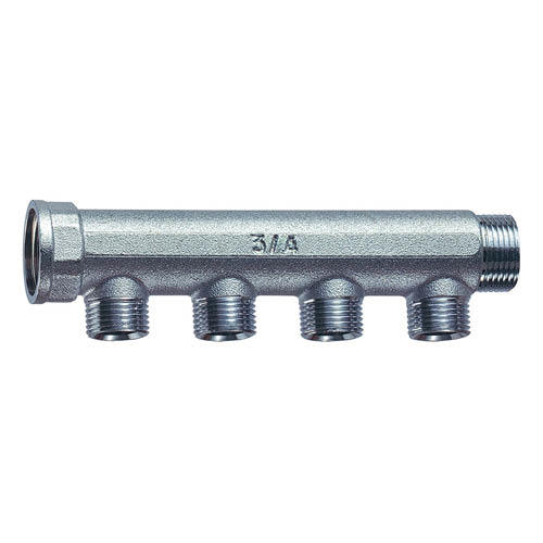 Коллектор FAR 3/4" с 4 отводами 1/2" 36мм