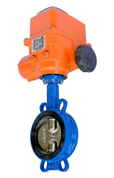 Затвор поворотный чугунный EPDM Ду250 Ру16 эл/п Tecofi VPI4448-B24EP0250