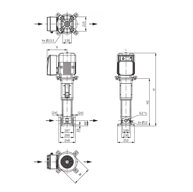 Насос Wilo Helix Ve 1009-1/16/E/KS