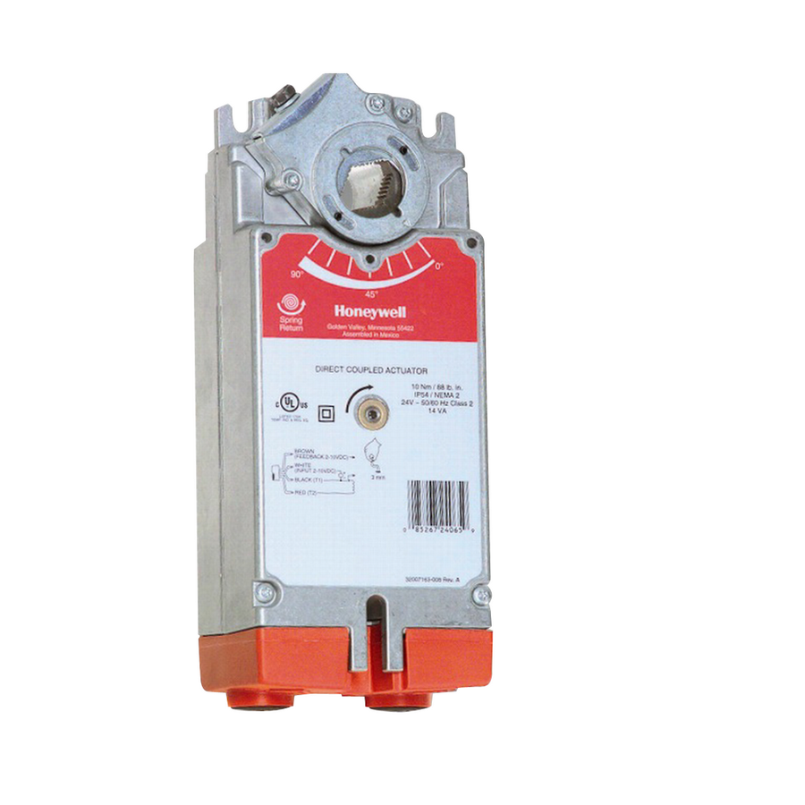 Привод с возвратной пружиной Honeywell 2-pt 6VA 20Нм