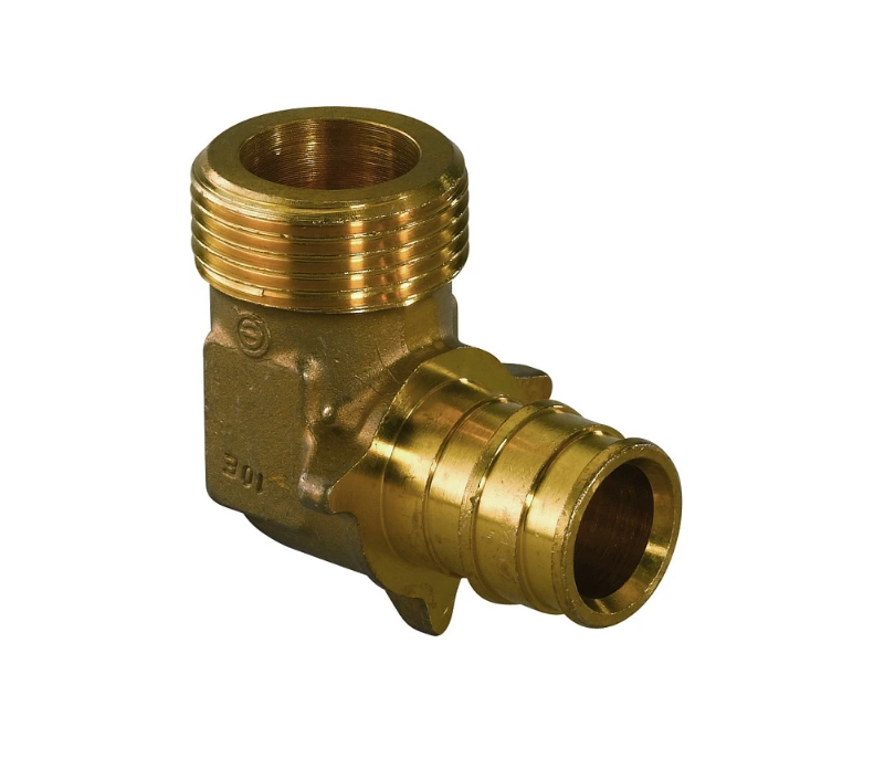 Угольник PE-X латунь радиальный Дн20х3/4" НР Q&E Uponor