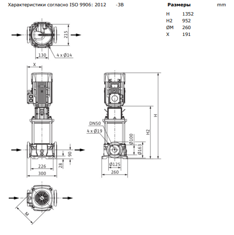 Насос Wilo HELIX FIRST V 2209-5/25/E/KS/400-50