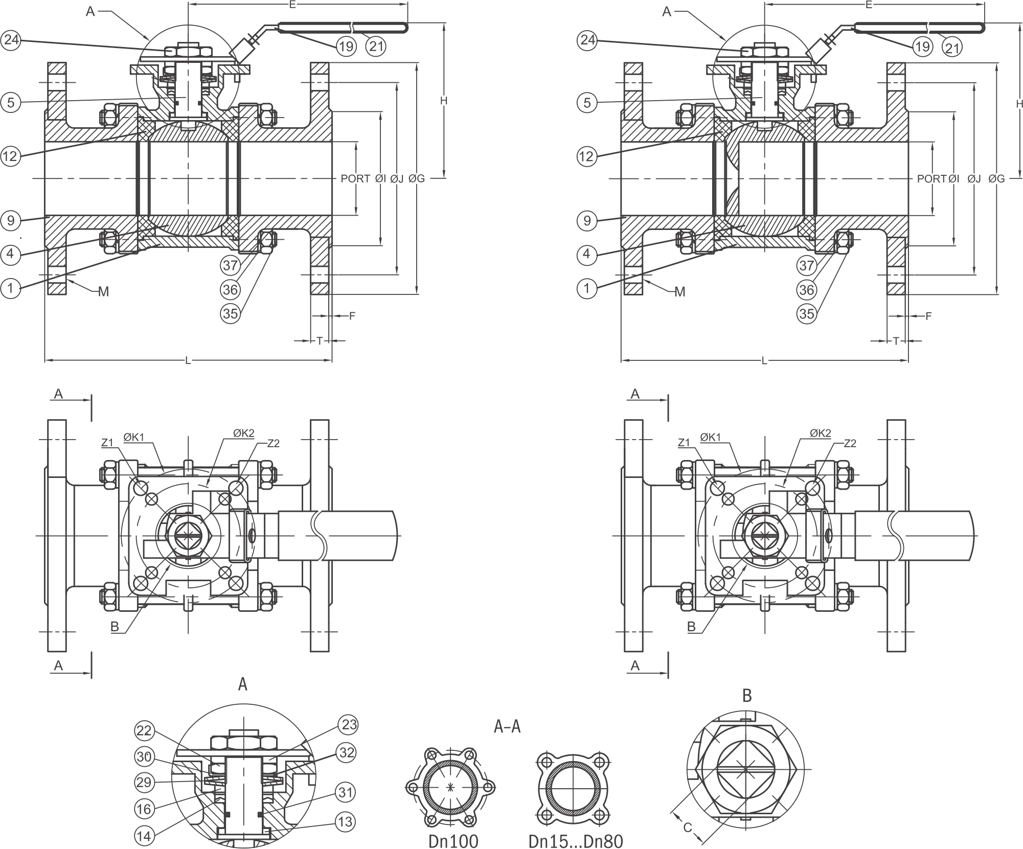 Шаровой кран Kipvalve V158F00 , DN15