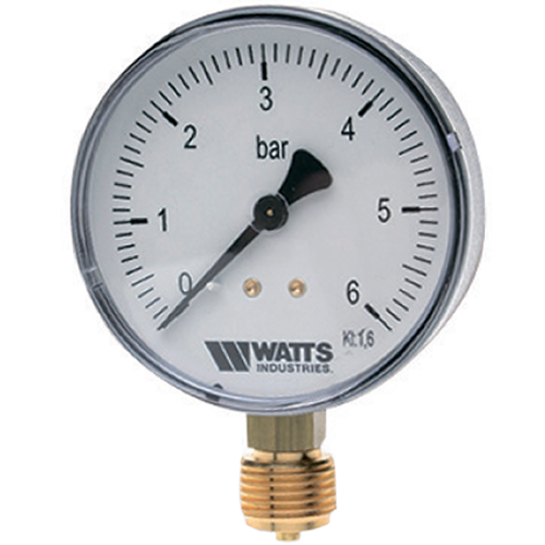 Манометр радиальный WATTS MDR 80/16 х 1/2 Ду 80 мм