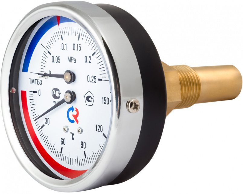 Термоманометр Росма ТМТБ-31Т.2 (0-150С) 0-0,6MPa) G1/2 2,5