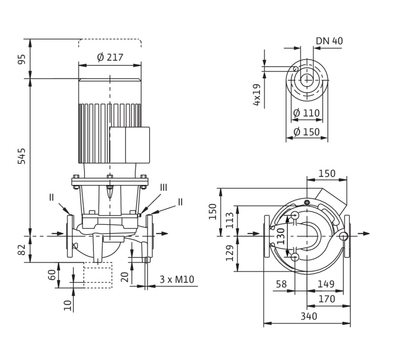 Насос Wilo IL 40/150-3/2