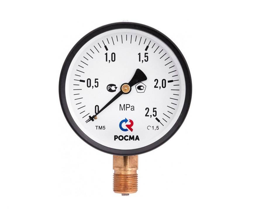 Вакуумметр Росма ТВ-510Р.0 (-0,1-0MPa) 20x1,5.1,5.IP54