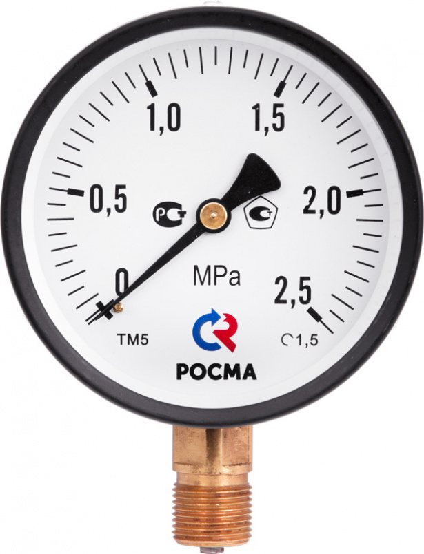 Манометр Росма ТМ-510Р.00 (0-0,4MPa) M20x1,5.1,5
