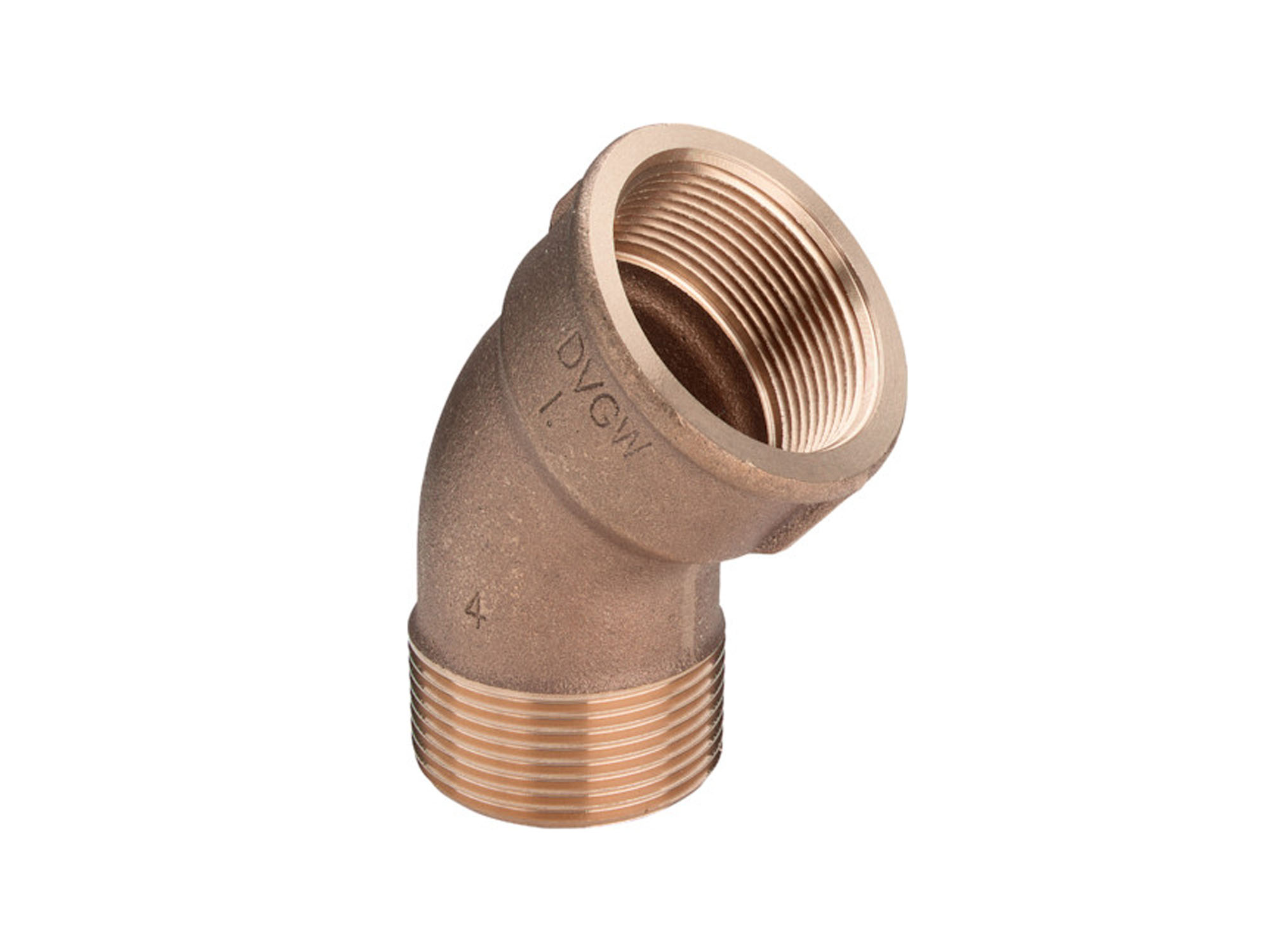 Угольник 45° 1/2"-1/2", Viega R2, 3121, резьба-резьба, вн.- нар., бронза