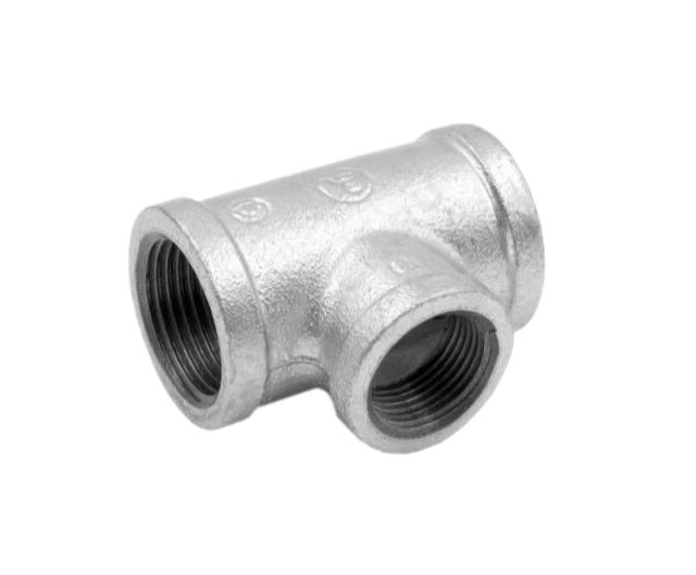 Тройник Fittex PLUS чугун переходной оцинкованный Ду40х15 (1 1/2"х1/2") м/м