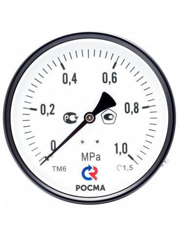Манометр Росма ТМ 510Р (0-10,0 атм) G1/2