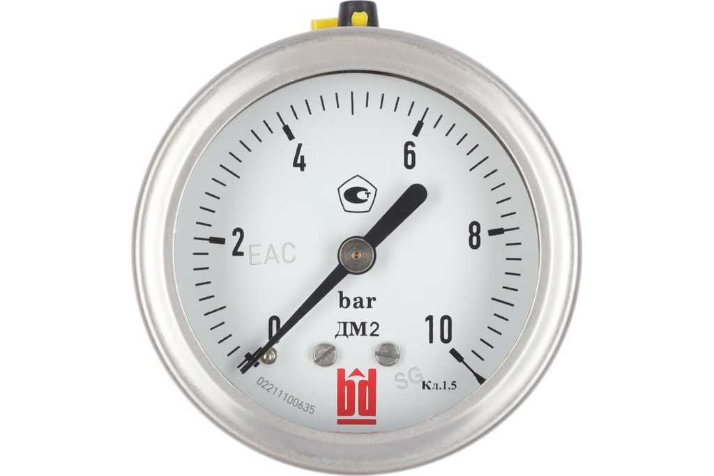 Манометр BD ДМ 2 063 Т (0-10) бар кл.1,5 G1/4 DIN CASE